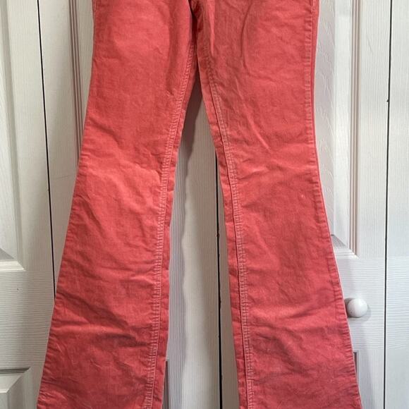Wild Fable Corduroy coral pink   Flare Jeans Womens Size 0 Low-Rise - Picture 4 of 9